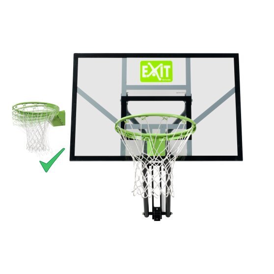 EXIT Galaxy Basketballkorb zur Wandmontage mit Dunkring - grün/schwarz