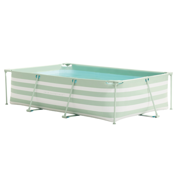 Swim Essentials Frame Pool 260 x 160 x 65 cm grün / weiß mit Filterpumpe